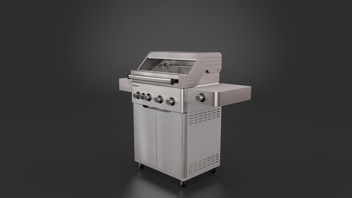E4TS Four Burner Freestanding BBQ