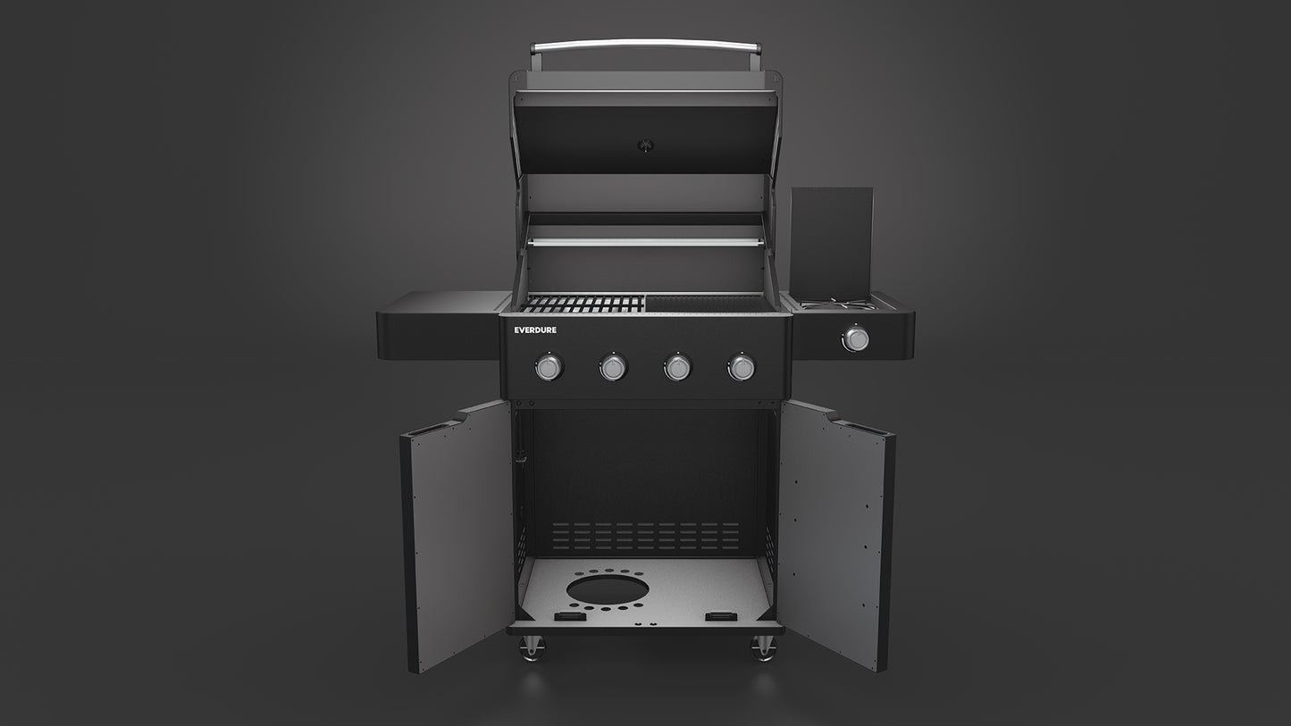 E4TB Four Burner Freestanding BBQ