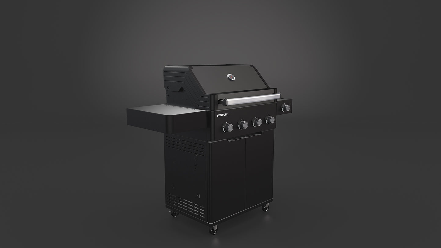 E4TB Four Burner Freestanding BBQ