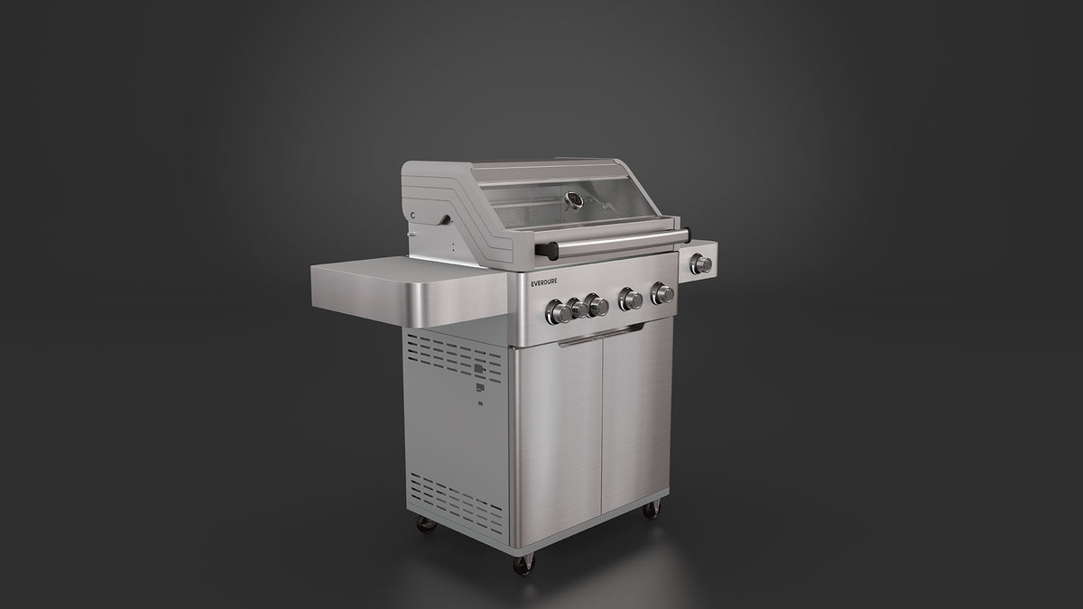 E4TS Four Burner Freestanding BBQ