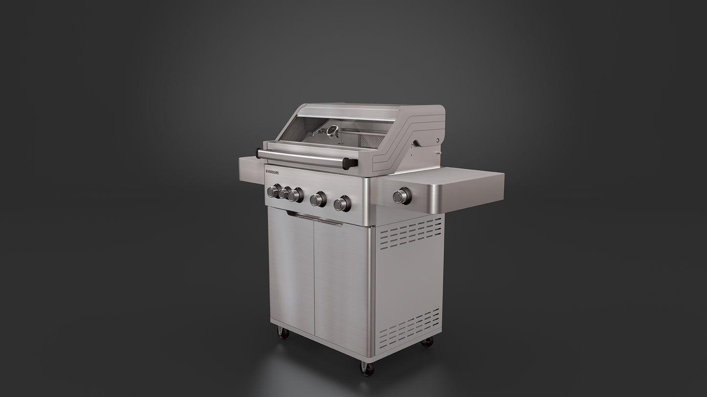 E4TS Four Burner Freestanding BBQ