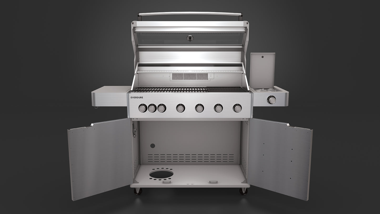 E6TS Six Burner Freestanding BBQ