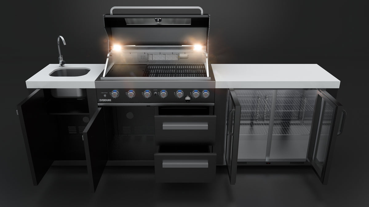 NBLPC‐21B Six Burner Freestanding BBQ